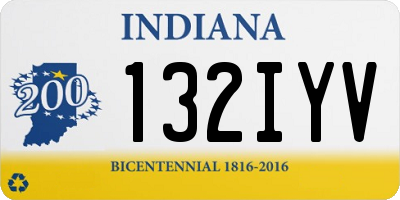 IN license plate 132IYV