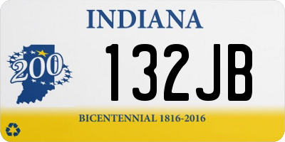 IN license plate 132JB