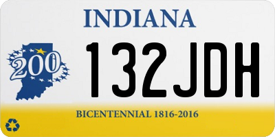IN license plate 132JDH