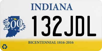 IN license plate 132JDL