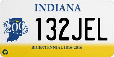 IN license plate 132JEL