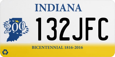 IN license plate 132JFC