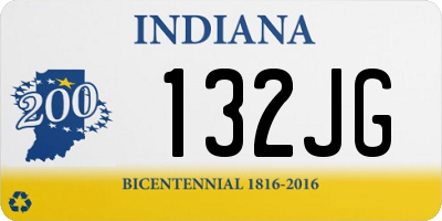 IN license plate 132JG