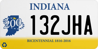 IN license plate 132JHA