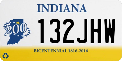 IN license plate 132JHW