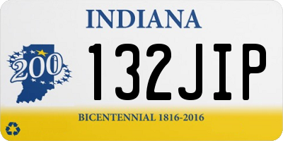 IN license plate 132JIP
