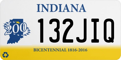 IN license plate 132JIQ