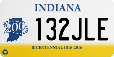 IN license plate 132JLE