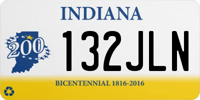 IN license plate 132JLN