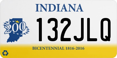IN license plate 132JLQ