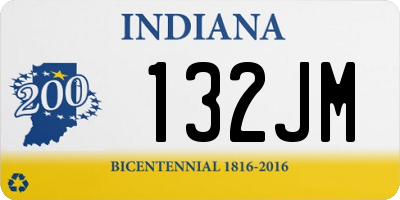 IN license plate 132JM