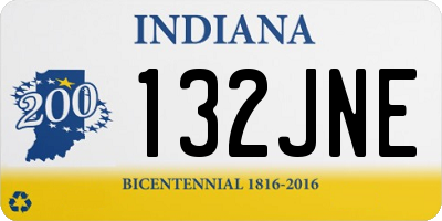 IN license plate 132JNE