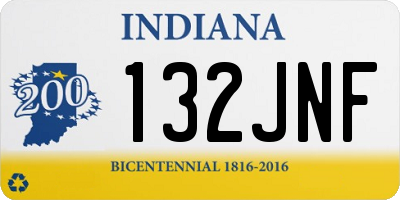 IN license plate 132JNF