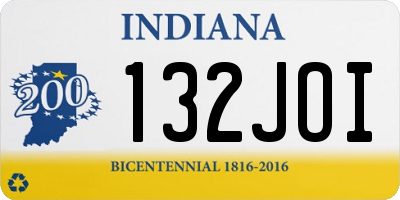 IN license plate 132JOI