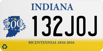 IN license plate 132JOJ