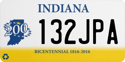IN license plate 132JPA