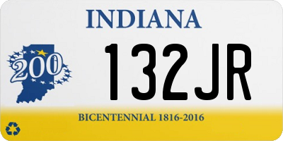 IN license plate 132JR