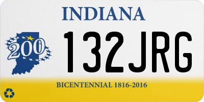 IN license plate 132JRG