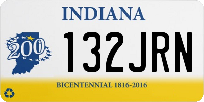 IN license plate 132JRN