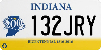 IN license plate 132JRY