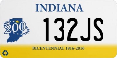 IN license plate 132JS