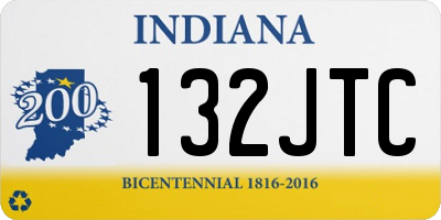 IN license plate 132JTC