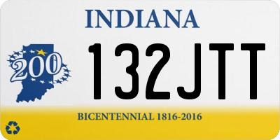 IN license plate 132JTT