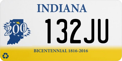 IN license plate 132JU