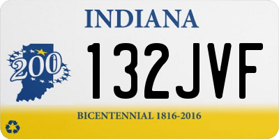 IN license plate 132JVF