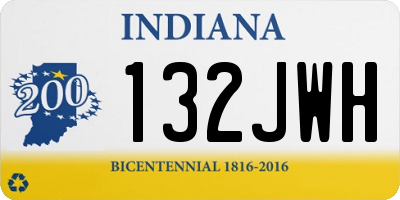 IN license plate 132JWH