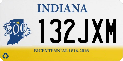 IN license plate 132JXM