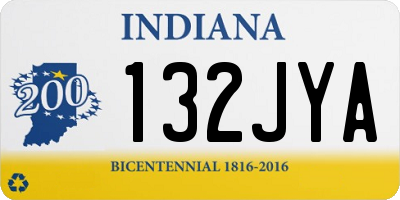 IN license plate 132JYA