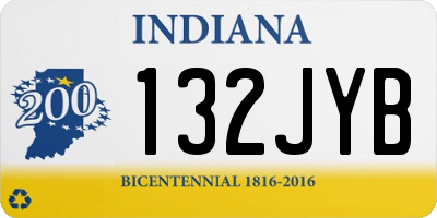 IN license plate 132JYB