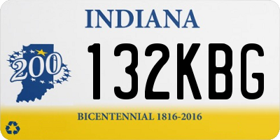 IN license plate 132KBG