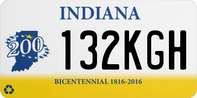 IN license plate 132KGH