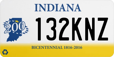 IN license plate 132KNZ