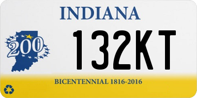 IN license plate 132KT