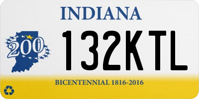 IN license plate 132KTL