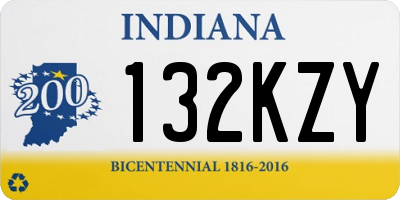 IN license plate 132KZY