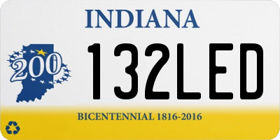 IN license plate 132LED