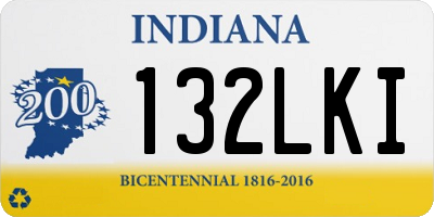 IN license plate 132LKI