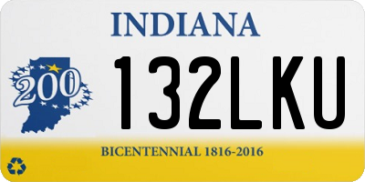 IN license plate 132LKU
