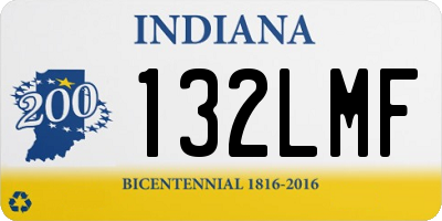 IN license plate 132LMF