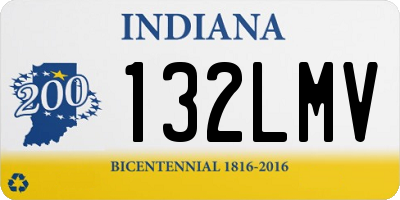 IN license plate 132LMV