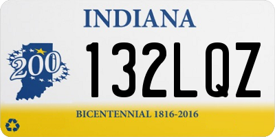 IN license plate 132LQZ