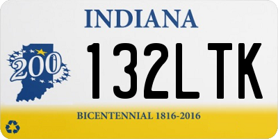 IN license plate 132LTK