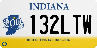 IN license plate 132LTW