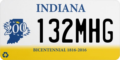 IN license plate 132MHG