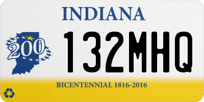 IN license plate 132MHQ
