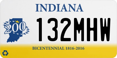 IN license plate 132MHW